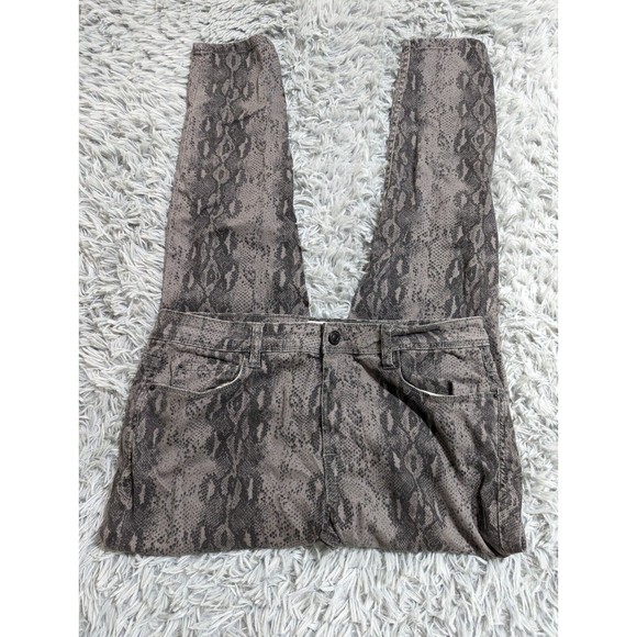 Kensie Jeans Effortless Ankle Womens Size 10/30 10 Mid Rise Snake Skin Print - Picture 3 of 13